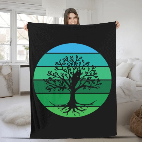 Tree Fleece Blankets