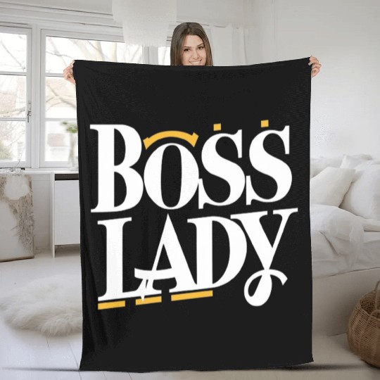 Boss Lady Stylish Collection Fleece Blankets