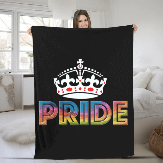 Keep Calm and Pride Fleece Blankets