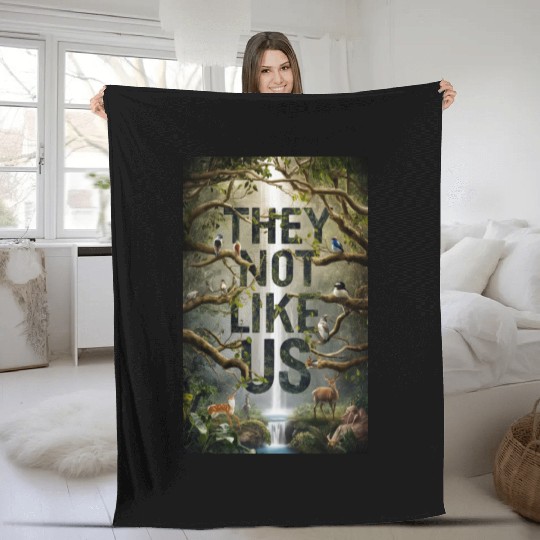 They not like us Fleece Blankets