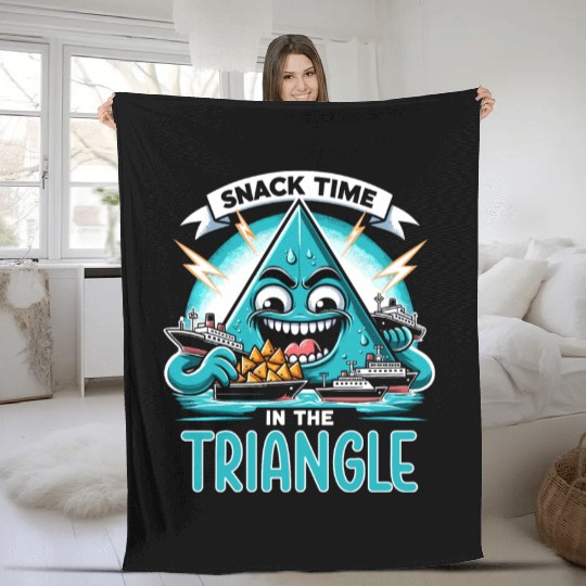 Bermuda Triangle Mysterious Disappearances Fleece Blankets