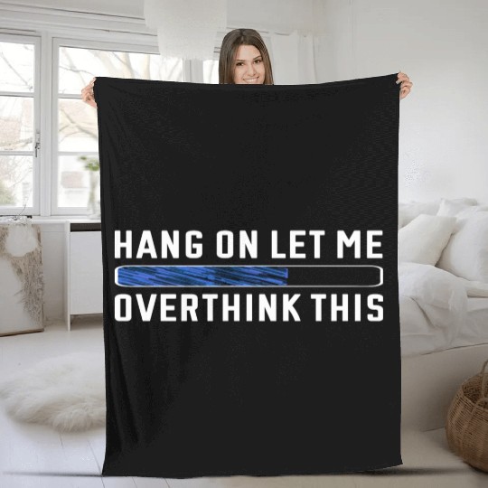 Professional Overthinker Funny Anxiety Introverts Fleece Blankets
