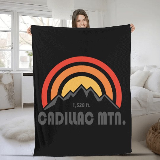 Cadillac Mountain Acadia National Park Fleece Blankets