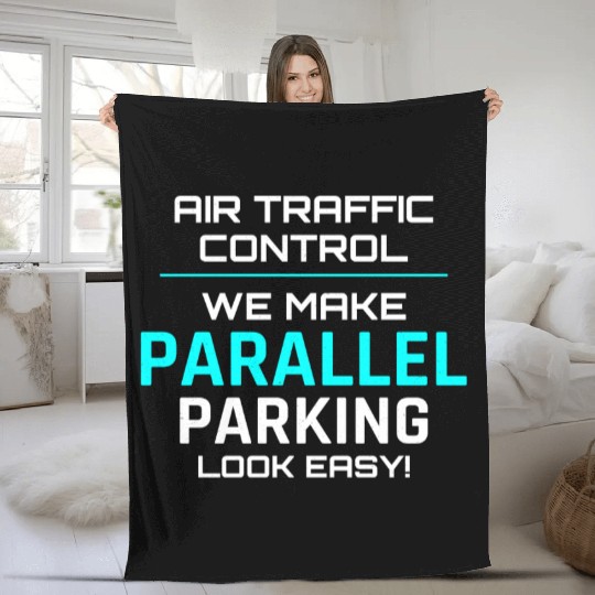 Air Traffic Controller ATC Aviation Humor Airplane Fleece Blankets