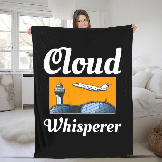 Air Traffic Controller ATC Aviation Humor Airplane Fleece Blankets