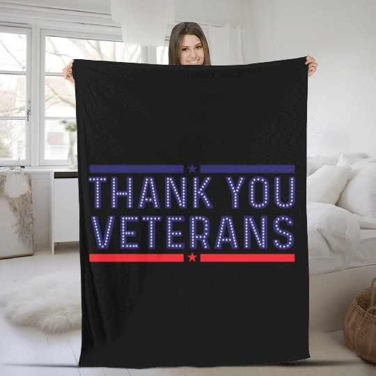 THANK YOU VETERANS Fleece Blankets