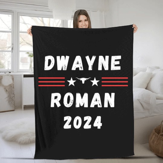 FUNNY 2024 ELECTION Dwayne Roman, Wrestling Fans Fleece Blankets
