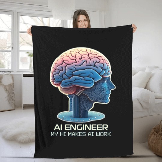 AI Engineer with HI Fleece Blankets