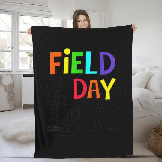 Field Day Fun Day For Teacher Field Day Fleece Blankets