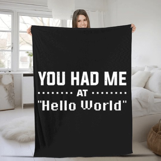 Frontend Developer Cybersecurity Software Fleece Blankets