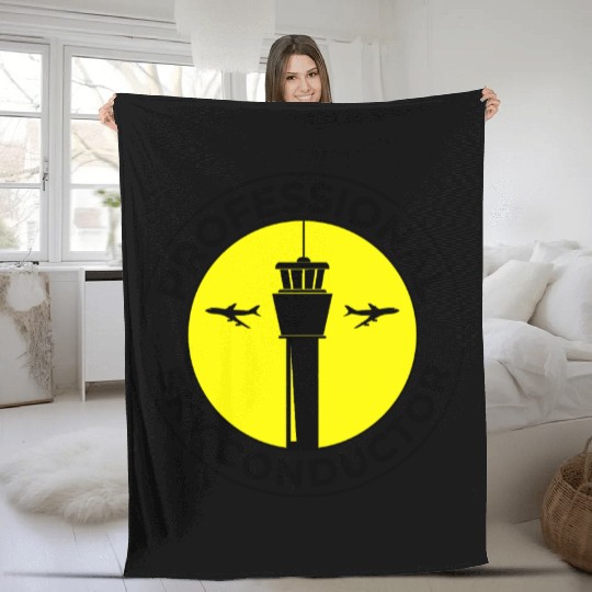 Air Traffic Controller ATC Aviation Humor Airplane Fleece Blankets