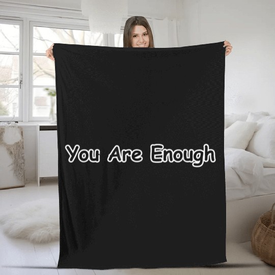 Affirmation-Echoes-Messages-Connection- Fleece Blankets