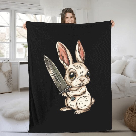 Blade Bunny Fleece Blankets
