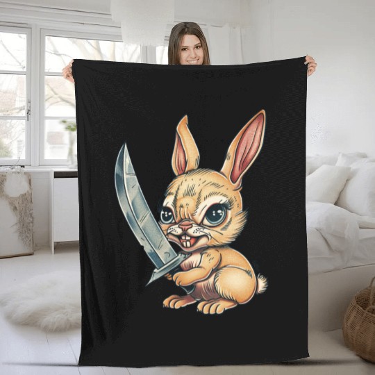 Blade Bunny Fleece Blankets