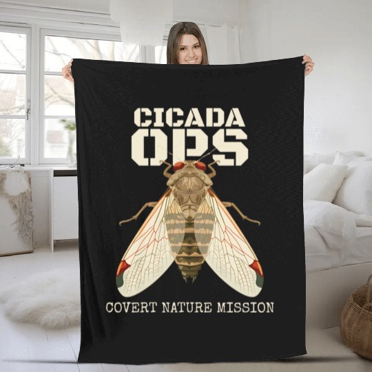 Cicada-Entomology-Insect-Nature- Fleece Blankets