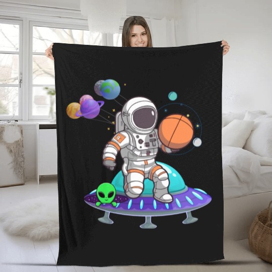Young Astronauts: Exploring Planets in Space. Fleece Blankets