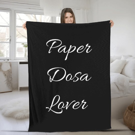 Paper dosa lover Fleece Blankets