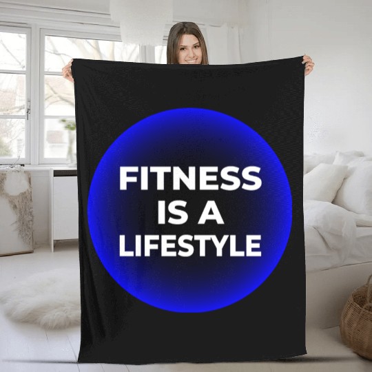 Fitness Lifestyle Fleece Blankets