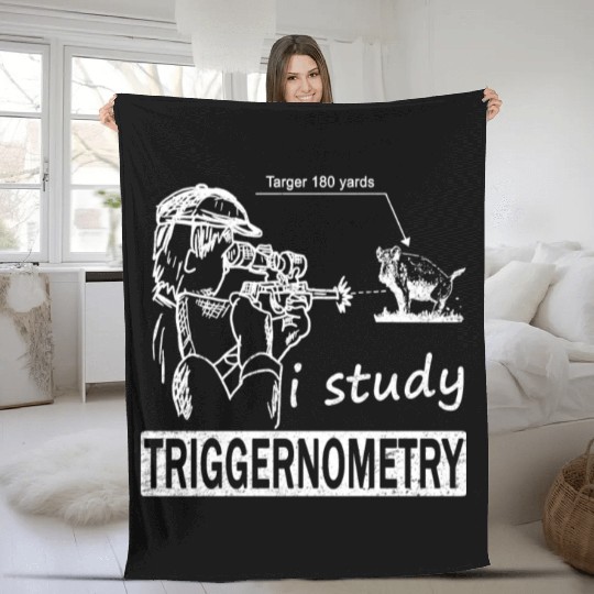 Funny Wild Boar Hunting Wild Hog Hunter Fleece Blankets