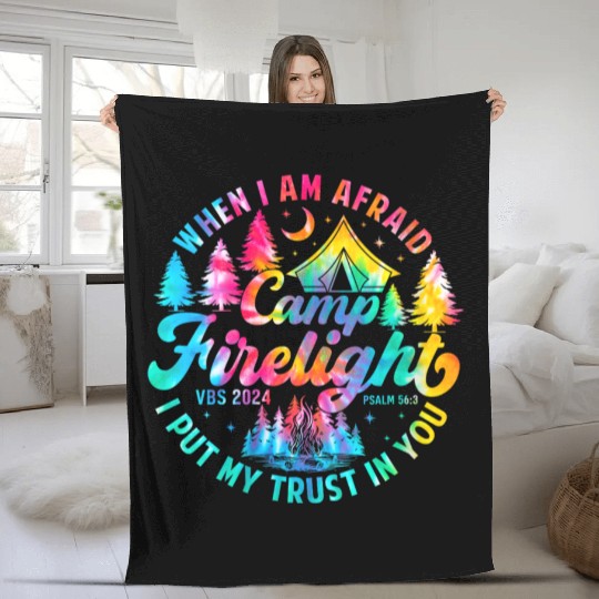 Camp Firelight Vacation Bible School Fleece Blankets