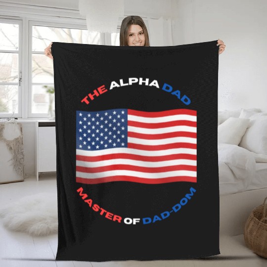 American Dad dom farther step dad Fleece Blankets