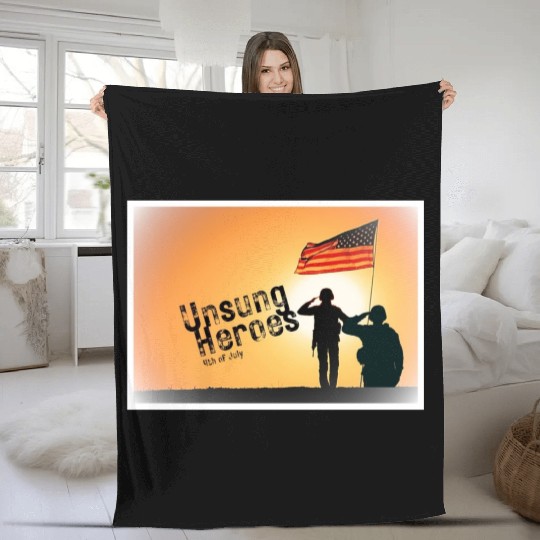 unsung heroes Fleece Blankets