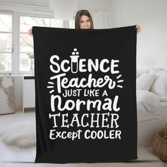Science Teacher Chemistry Teacher Physics Fleece Blankets