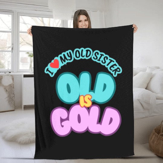 I love my sister Fleece Blankets