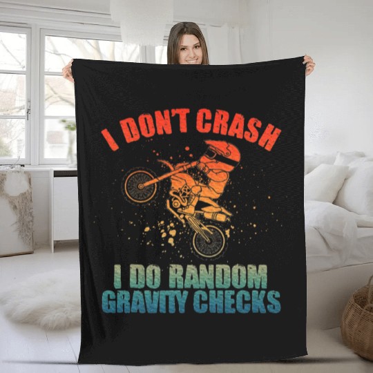 Dirt Bike Motocross Dirtbike Lover Fleece Blankets