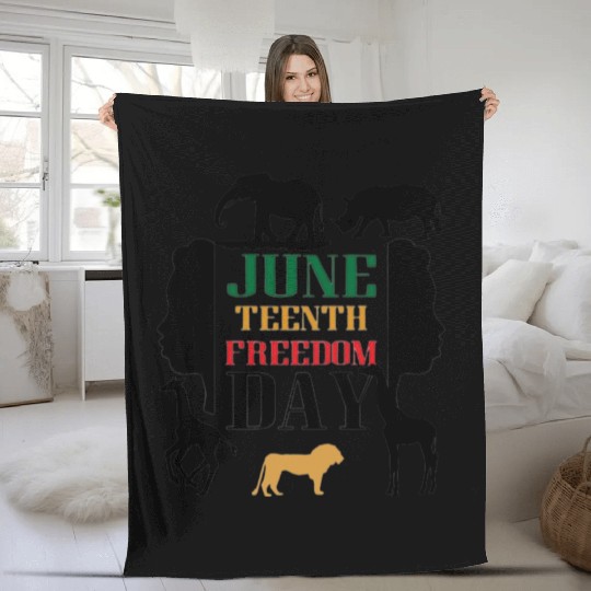 "Juneteenth Fleece Blankets