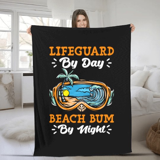 Lifeguard Swimmer Indoor Swimming Pool Rescue Fleece Blankets