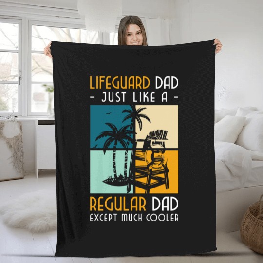 Lifeguard Lifebuoy Sea Water Sports Fleece Blankets
