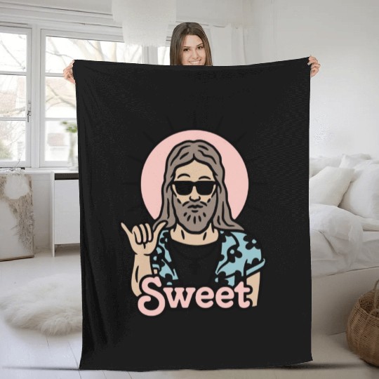 sweet jesus Classic Fleece Blankets