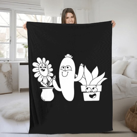 Gardening Hobby Gardener Funny Garden Plants Fleece Blankets