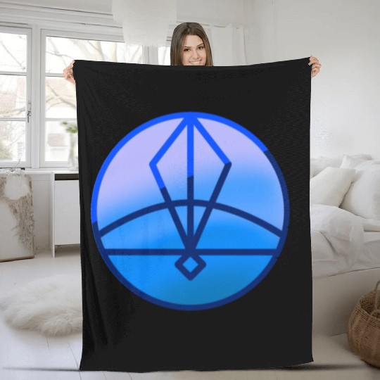 Ice Glyph from owl house Fleece Blankets