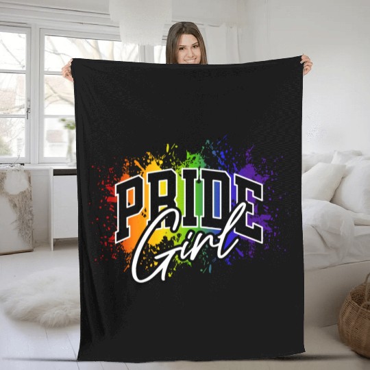 Love Is Love Pride Colors Of Rainbow Equality fun Fleece Blankets