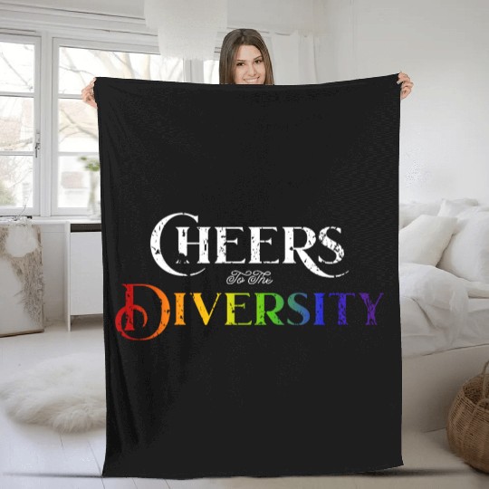 Love Is Love Gay Pride Colors Of Rainbow LGBTQ+ Fleece Blankets