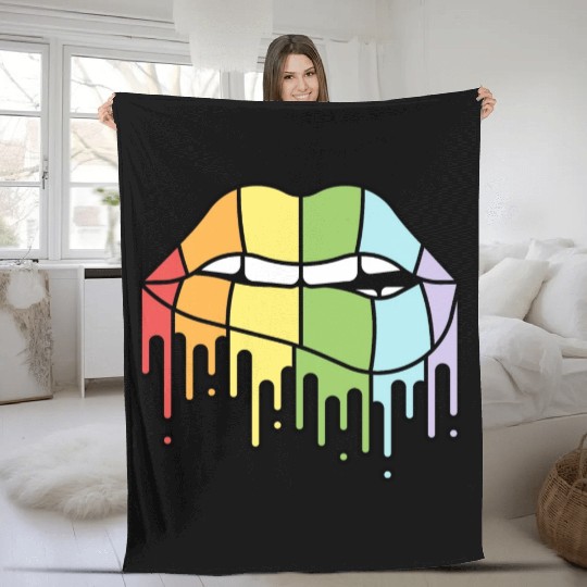 Gay pride Fleece Blankets