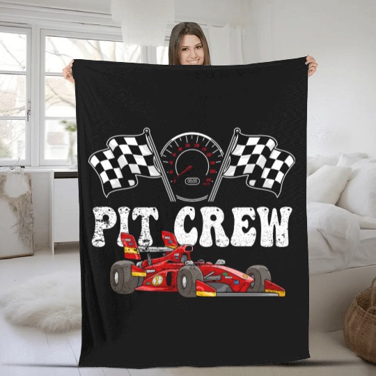 Pit Crew Racing Fleece Blankets