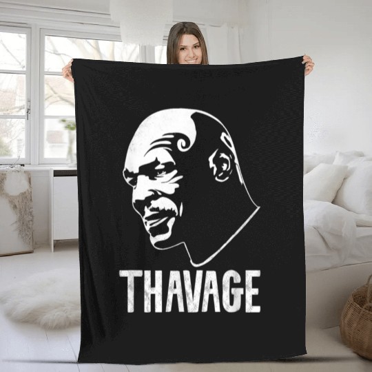 Funny Workout Tees Thavage Fleece Blankets