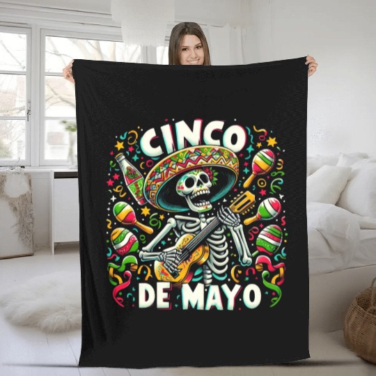 Cinco de Mayo Fleece Blankets
