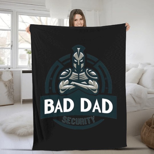 Bad Dad Security Fleece Blankets