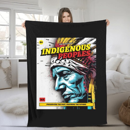 Indigenous Peoples Embracing Culture Fleece Blankets