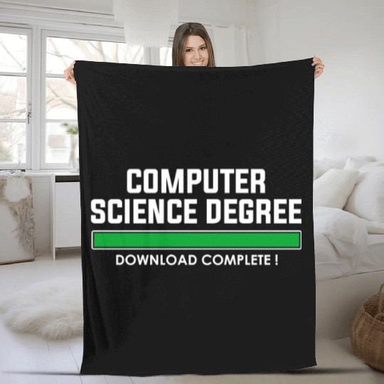 computer science degree Fleece Blankets