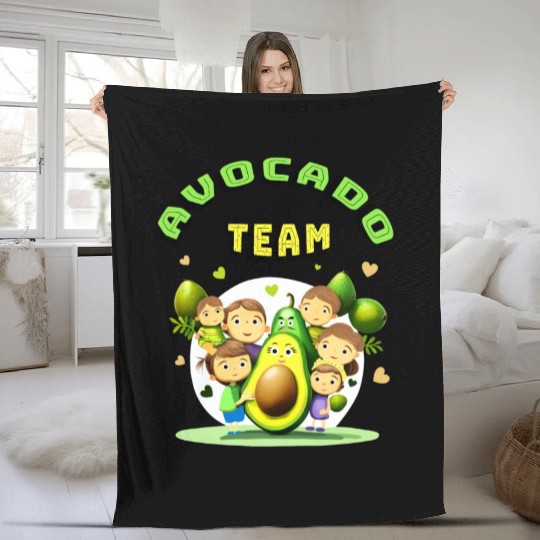 Avocado team Fleece Blankets