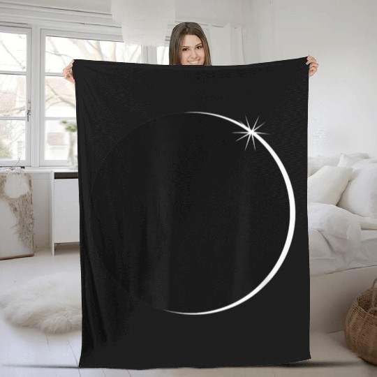 Eclipse Solar System Clothing Science Fleece Blankets