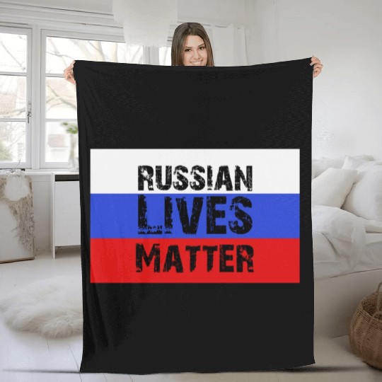 Russian Matter Russia Clothes Fleece Blankets