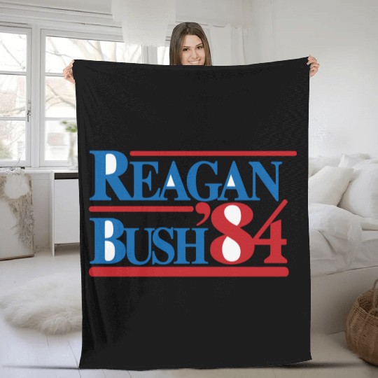REAGAN BUSH 84 Classic Fleece Blankets