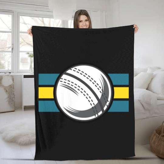 Cricket Ball (Australia) Fleece Blankets