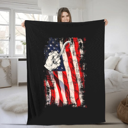 Longshoreman Gifts Patriotic Clothing Fleece Blankets